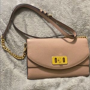 MK - karson wallet leather clutch in fawn